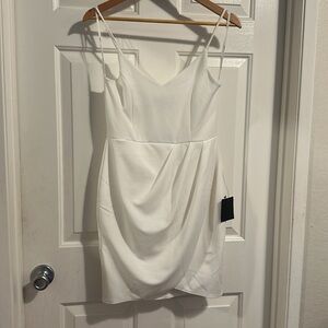 Lulus White Mini Dress with Tags (never worn)